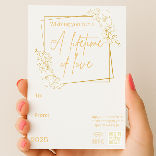A Lifetime of Love Wedding card 2025 | TapSake Interactive Greeting Card