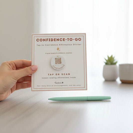 Confidence-To-Go Affirmations Sticker